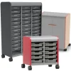 Smith System Cascade Mobile Tote Tray Storage Cabinets^ Tote & Bin Storage|Mobile Cabinets