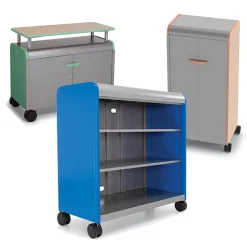Smith System Cascade Storage Cabinets with Shelves^ Mobile Cabinets|Bookcases