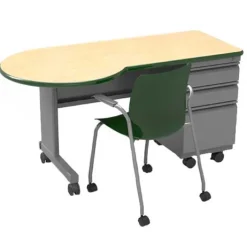 Smith System Cascade Teacher P-Top Desk^ Teacher Desks|Instructor Desks