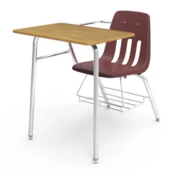 Virco Chair Desk with Bookrack^ Combo Chair Desks