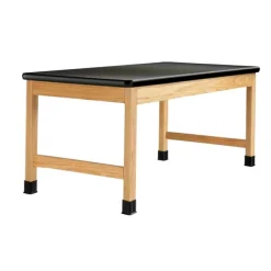 Diversified Spaces Chemguard Top, Hardwood Science Lab Table (42'' D X 72'' W)^ Science|Science Tables