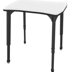 Marco Group Classroom Set - 8 Apex Stack Chairs (18''H 5th-Adult) & 8 Dry Erase Contour Student Apex Desks^ Desk & Chair Packages|Dry Erase Desks