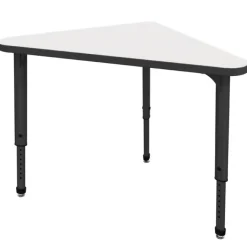 Marco Group Classroom Set - 8 Apex Stack Chairs (18''H - 5th-Adult) & 8 Triangle Dry Erase Student Apex Desks^ Desk & Chair Packages|Dry Erase Desks