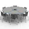 Smith System Classroom Set - 6 Diamond Desks & Flavors Chairs^ Collaborative Desks|Desk & Chair Packages