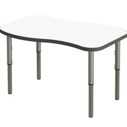 Tesco Classroom Set - Dry Erase 24 Ripple Synergy Student Desks and Stack Chairs^ Desk & Chair Packages|Classroom Desks & Chairs