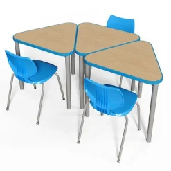 Smith System Classroom Set- 24 Elemental Triangle Desks & Flavors Chairs^ Collaborative Desks|Desk & Chair Packages
