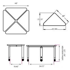 Smith System Classroom Set of 20 Wing Desks^ Desk & Chair Packages|Classroom Desks & Chairs