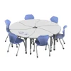 Marco Group Classroom Set - Premier Chevron Dry Erase Desks & Apex Chairs Package^ Desk & Chair Packages|Classroom Desks & Chairs
