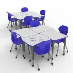 Marco Group Classroom Set - Premier Contour Dry Erase Desks & Apex Chairs Package^ Desk & Chair Packages|Classroom Desks & Chairs