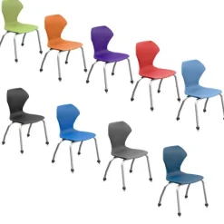 Marco Group Classroom Set - 20 Premier Dry Erase Triangle Desks & 20 Apex Chairs (18