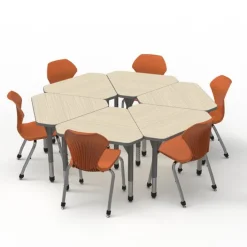 Marco Group Classroom Set - Premier Gem Desks & Apex Chairs Package^ Desk & Chair Packages|Classroom Desks & Chairs