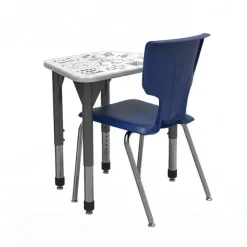 Marco Group Classroom Set - Premier Trapezoid Dry Erase Desks & Premier Chairs Package^ Desk & Chair Packages|Classroom Desks & Chairs