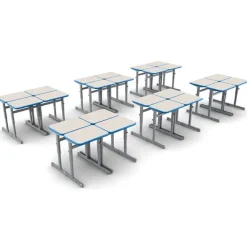 Smith System Classroom Set- 24 Silhouette Desks^ Collaborative Desks|Desk & Chair Packages
