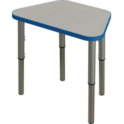 Tesco Classroom Set - 6 Trapezoid Synergy Student Desks and Stack Chairs^ Desk & Chair Packages|Classroom Desks & Chairs