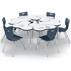 Mooreco Cloud 9 Dry Erase Desk & Hierarchy Chair Packages^ Desk & Chair Packages|Dry Erase Desks