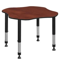 Regency Office Products Clover Height Adjustable Classroom Desk (30" x 30")^ Collaborative Desks