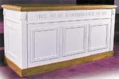 Trinity Colonial Style Closed Communion Table^ Wood Tables