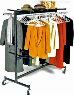 National Public Seating Combination Coat Rack or Folding Chair & Folding Table Truck by NPS^ Coat Racks