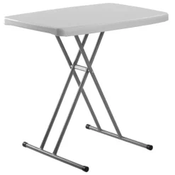 National Public Seating Commercialine Height Adjustable Personal Folding Table (20'' W x 30'' D)^ Folding