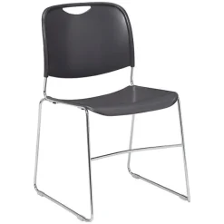 National Public Seating Compact Stack Chair^ Plastic Stacking Chairs|Tablet Arm