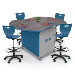 Mooreco Compass Island Quad Cabinet Package - 4 Quad Cabinets^ Makerspace & Shop|Makerspace Stem Packages