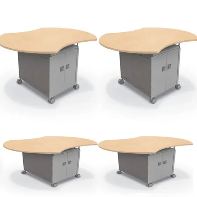 Mooreco Compass Island Quad Cabinet Package - 4 Quad Cabinets^ Makerspace & Shop|Makerspace Stem Packages