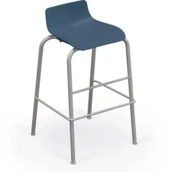 Mooreco Compass Island Round Cabinet & 30" Hierarchy Low Back Stool Package^ Makerspace & Shop|Makerspace Stem Packages
