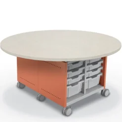 Mooreco Compass Island Round Cabinet - 29"H^ Makerspace & Shop