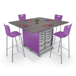 Mooreco Compass Island Square Cabinet - 42"H^ Makerspace & Shop