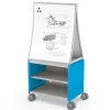 Mooreco Compass Shelf Storage Cabinets w/ Ogee Easel^ Mobile Cabinets|Mobile Reversible Boards