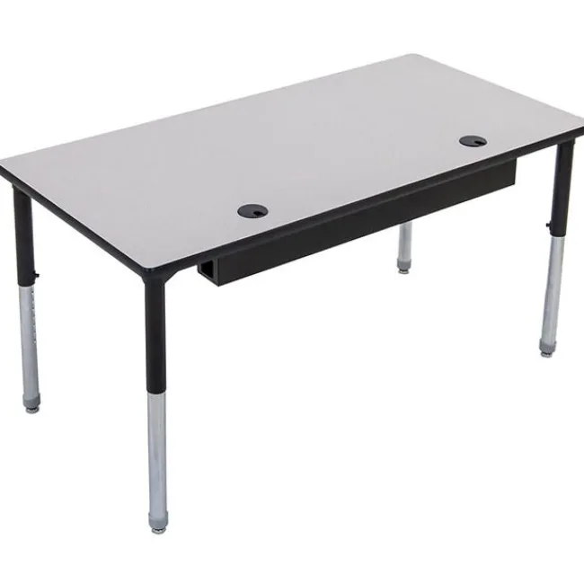 AmTab Computer Tables w/ Adjustable Legs^ Computer Lab