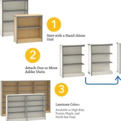 Smith System Constellate Library Storage^ Bookcases