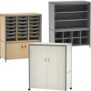 Smith System Constellate Mid + Low Cluster Classroom Storage Cabinets^ Art Supply Cabinets|Mobile Cabinets