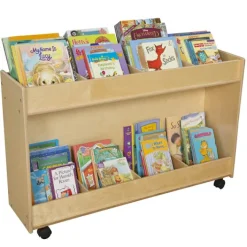 Wood Designs Contender Series Mobile Book Organizer^ Book Carts