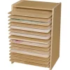 Wood Designs Contender Series Mobile Paper Drying & Stroage Rack^ Flat File & Paper Racks