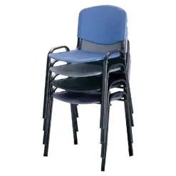 Safco Products Contour Stack Chair Package (Set of 4)^ Reception & Waiting Room|Plastic Stacking Chairs