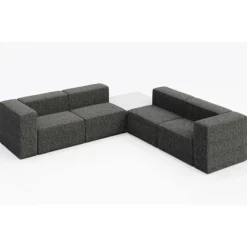 KFI Seating Conversa Collection 4-Seat Corner Sofa with Occasional Table^ Soft Seating & Lounge