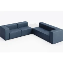 KFI Seating Conversa Collection 4-Seat Corner Sofa with Occasional Table^ Soft Seating & Lounge