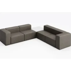 KFI Seating Conversa Collection 4-Seat Corner Sofa with Occasional Table^ Soft Seating & Lounge