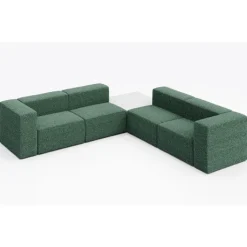 KFI Seating Conversa Collection 4-Seat Corner Sofa with Occasional Table^ Soft Seating & Lounge