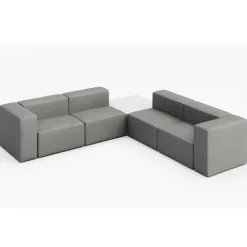 KFI Seating Conversa Collection 4-Seat Corner Sofa with Occasional Table^ Soft Seating & Lounge