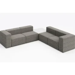 KFI Seating Conversa Collection 4-Seat Corner Sofa with Occasional Table^ Soft Seating & Lounge