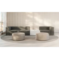 KFI Seating Conversa Collection 3-Seat Sofa with Occasional Table^ Soft Seating & Lounge