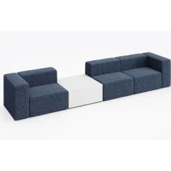 KFI Seating Conversa Collection 3-Seat Sofa with Occasional Table^ Soft Seating & Lounge