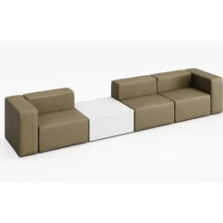 KFI Seating Conversa Collection 3-Seat Sofa with Occasional Table^ Soft Seating & Lounge
