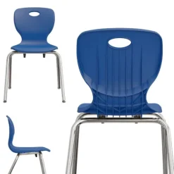 Correll a Height Adjustable Collaborative Desk Package w/ 24 Rectangle Desks & 24 Chairs^ Desk & Chair Packages|Classroom Desks & Chairs