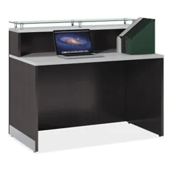 OfficeSource Cosmo Collection Curved Reception Typical (2-Unit)^ Reception Desks