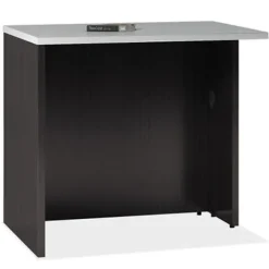 OfficeSource Cosmo Collection Curved Reception Typical (1-Unit)^ Reception Desks