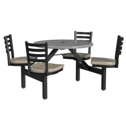 Palmer Hamilton Covey 4-Seat Outdoor Table^ Cafeteria Booths|Outdoor Picnic