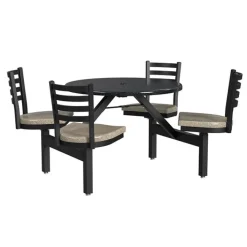 Palmer Hamilton Covey 4-Seat Outdoor Table^ Cafeteria Booths|Outdoor Picnic